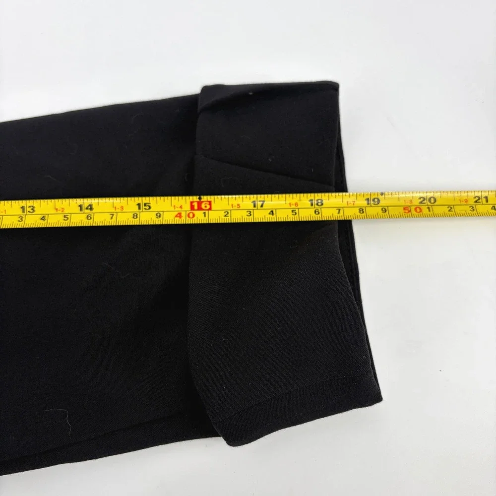 Tahari Arthur S Levine Black‎ Button Front Swing Jacket 14W 3/4 Sleeve Lined